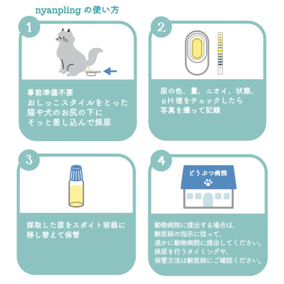 おしっこチェックセット nyanpling®(ニャンプリング)